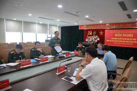 Giao nhiệm vụ diễn tập cho Sở Giao thông vận tải Hà Nội