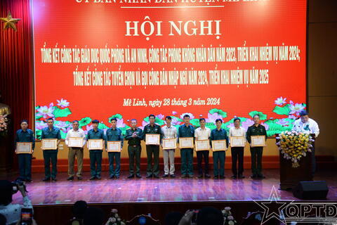 Huyện Mê Linh tổng kết công tác giáo dục QP-AN, công tác PKND, công tác tuyển quân