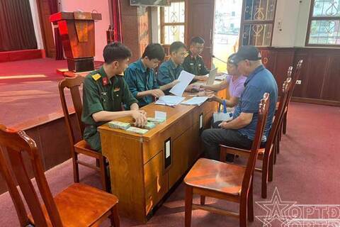 Chi trả chế độ chính sách cho cán bộ quân đội nghỉ hưu trên địa bàn