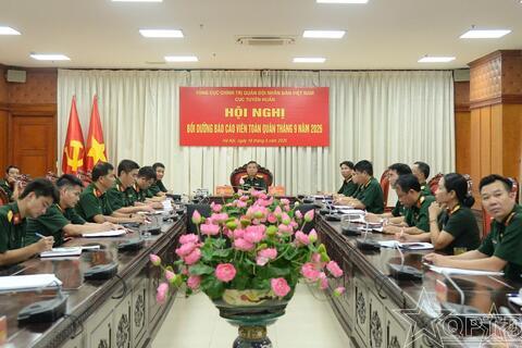 Hội nghị bồi dưỡng báo cáo viên toàn quân tháng 9 năm 2026