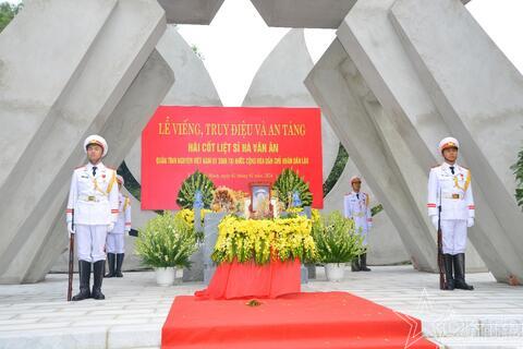 Lễ truy điệu và an táng hài cốt liệt sĩ Hà Văn Ân