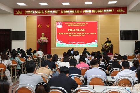Phường Kim Liên bồi dưỡng kiến thức quốc phòng và an ninh cho cán bộ đối tượng 4