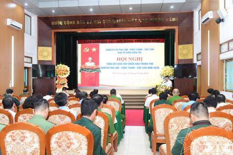 Tổng kết diễn tập chiến đấu phòng thủ Cụm xã: Thư Lâm, Phúc Thịnh, Sóc Sơn năm 2026