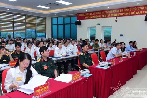 Khai mạc diễn tập chiến đấu phòng thủ phường Ba Đình năm 2026