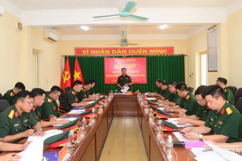 Kiểm tra nắm tình hình huấn luyện đối với Tiểu đoàn Công binh 544
