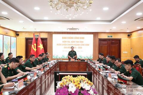 Kiểm tra huấn luyện chuyên ngành công binh đối với Sư đoàn Bộ binh 301