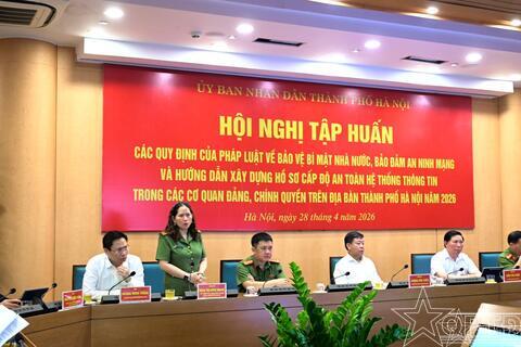 Hà Nội tập huấn công tác bảo vệ bí mật nhà nước, bảo đảm an ninh mạng