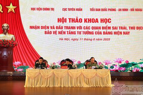 Hội thảo khoa học: Nhận diện và đấu tranh với các quan điểm sai trái thù địch, bảo vệ nền tảng tư tưởng của Đảng hiện nay
