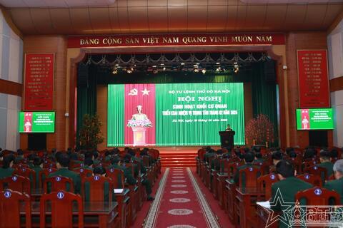 Hội nghị sinh hoạt tháng 2 khối cơ quan Bộ Tư lệnh