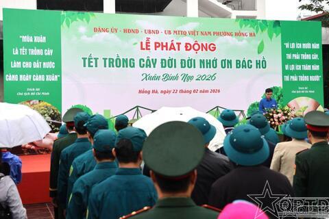 Phường Hồng Hà lan tỏa Phong trào Tết trồng cây
