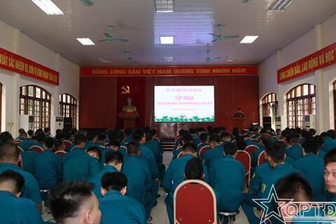 Tập huấn cán bộ dân quân tự vệ phòng không