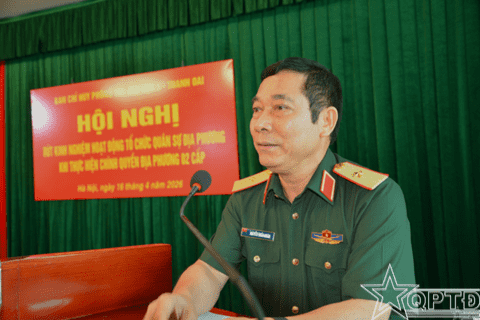 Rút kinh nghiệm hoạt động tổ chức quân sự khi thực hiện chính quyền địa phương hai cấp