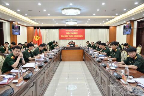 Đại tướng Phan Văn Giang chủ trì hội nghị giao ban Bộ Quốc phòng tháng 5 năm 2026