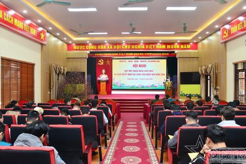 Xã Dương Hòa gặp mặt quân nhân xuất ngũ và trao Quyết định gọi công dân nhập ngũ năm 2026