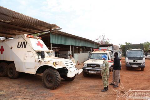 Bệnh viện Dã chiến cấp 2 số 7 hoàn thành xuất sắc kiểm tra COE của Liên hợp quốc