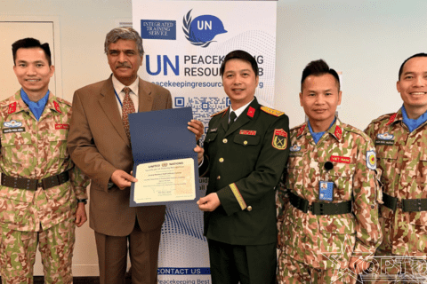 Khẳng định năng lực huấn luyện gìn giữ hòa bình Liên hợp quốc của Việt Nam