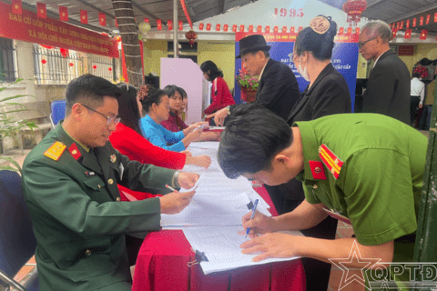 Tiểu đoàn Vệ binh-Kiểm soát quân sự: Gương mẫu thực hiện quyền công dân