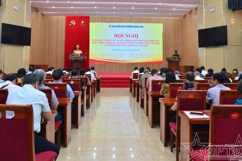 Phường Hoàng Mai thực hiện tốt công tác tuyển chọn, gọi công dân nhập ngũ