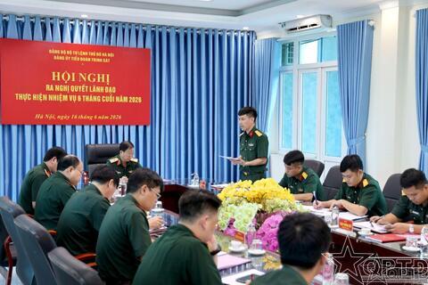 Đảng ủy Tiểu đoàn Trinh sát ra nghị quyết lãnh đạo thực hiện nhiệm vụ 6 tháng cuối năm 2026