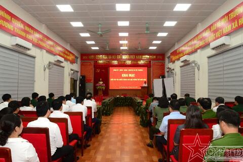 Xã Tây Phương tổ chức diễn tập tác chiến trong khu vực phòng thủ