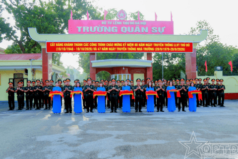 Khánh thành các công trình chào mừng Ngày truyền thống LLVT Thủ đô