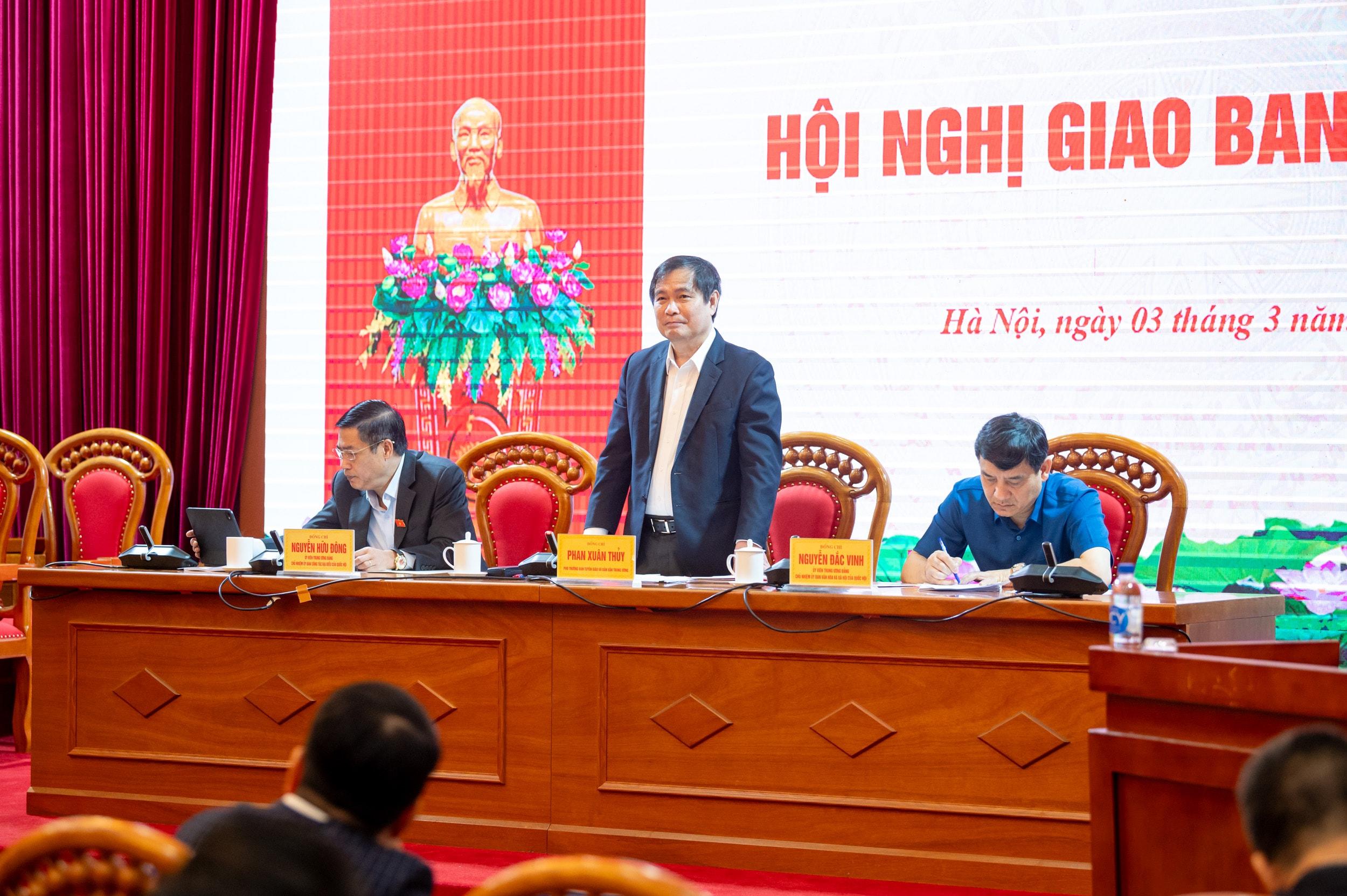 Phó Trưởng Ban Tuyên giáo và Dân vận Trung ương Phan Xuân Thủy.